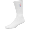 For Bare Feet NBA Logoman Crew Socks - Men's - NBA League Gear - All White / White