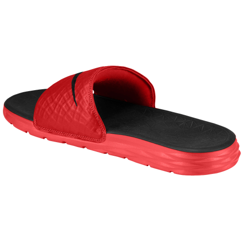nike benassi red black