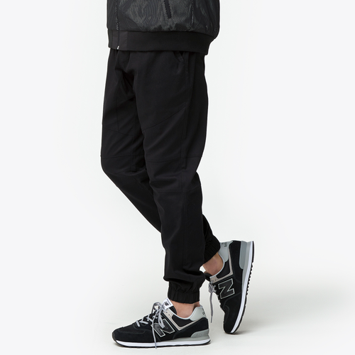 black twill joggers mens