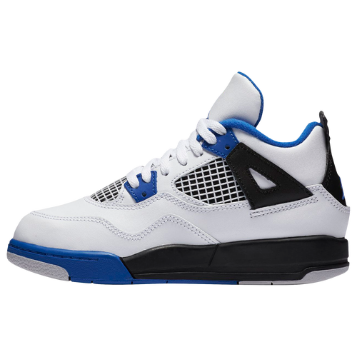Jordan Retro 4 Boys' Preschool Basketball Shoes White/Game