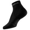 Thorlo Cushioned Heel Mini-Crew Running Socks - All Black / Black