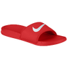 Nike Benassi Swoosh Slide - Men's - Red / White