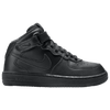 Nike Air Force 1 Mid - Boys' Preschool - All Black / Black
