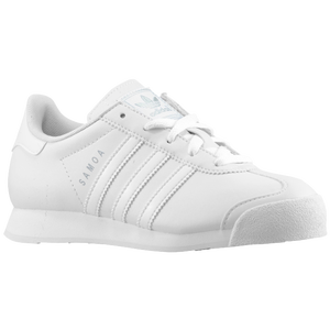 adidas Originals Samoa - Boys' Preschool - White/White/Metallic Silver
