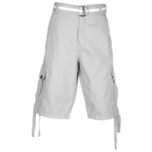 Southpole Belted Ripstop Cargo Short - Men's - Light Grey