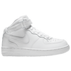 Nike Air Force 1 Mid - Boys' Preschool - All White / White
