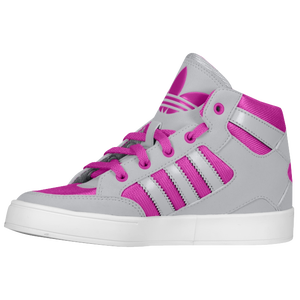 adidas Originals Hard Court Hi - Girls' Grade School - Vivid Pink/Light Onix/White