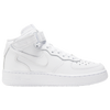 Nike Air Force 1 Mid - Boys' Grade School - All White / White