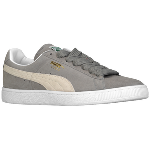 PUMA Suede Classic Eco - Men's - Steel Gray/White