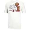 adidas NBA Championship Locker Room T-Shirt - Men's - Miami Heat - White / Tan