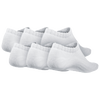 Nike 6 Pack Dri-Fit No Show Sock - Boys' Grade School - All White / White