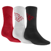 Nike 3 Pack Dri-Fit Fly Crew 1 Sock - Men's - Red / White