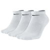 Nike 3 Pack Moisture MGT Cushion No Show Sock - Men's - All White / White