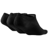 Nike 3 Pack Cotton Cush No Show w/Moisture - Women's - Black / White