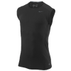 Nike Pro Combat Core Ftted 2.0 SLVLS T-Shirt - Men's - All Black / Black