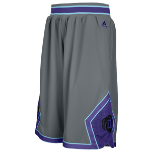 adidas Rose Bulls Short - Men's - Tech Grey/Dark Purple/Satellite