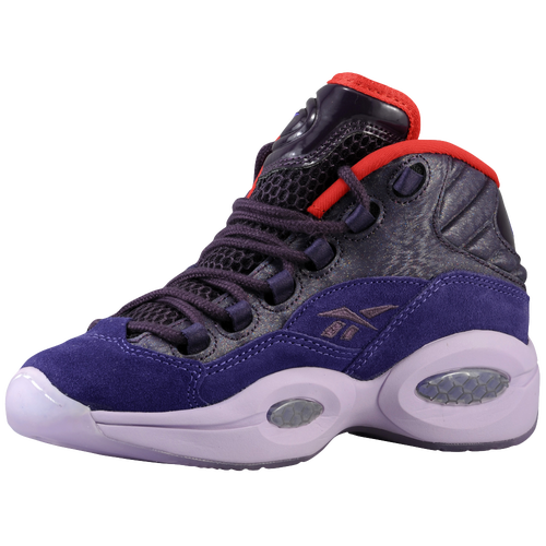 Reebok Question Mid Boys' Grade School Basketball Shoes Purple