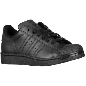 adidas Originals Superstar 2 - Boys' Preschool - Black/Black/Black