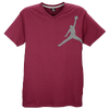 Jordan Graphic Jumpy V-Neck T-Shirt - Men's - Maroon / Off-White