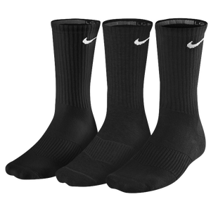 Nike 3 Pack Moisture MGT Cushion Crew Sock - Men's - Black/White