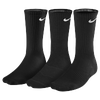 Nike 3 Pack Moisture MGT Cushion Crew Sock - Men's - Black / Black