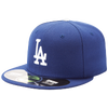 New Era 59FIFTY MLB Authentic Cap - Men's - Los Angeles Dodgers - Blue / Blue