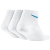Nike 3 Pack Cotton Cush Quarter w/ Moisture - Women's - White / Multicolor