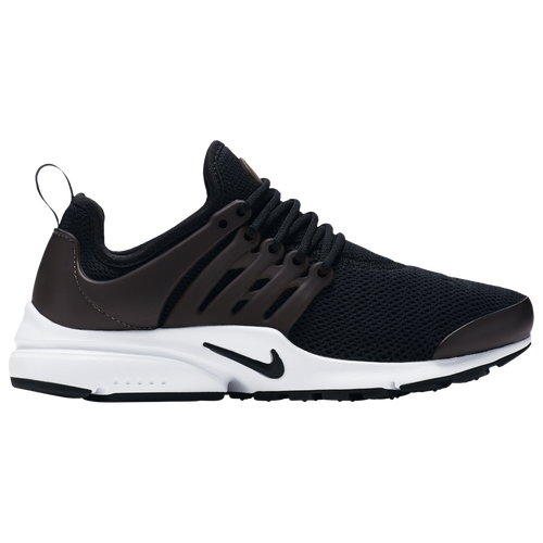 womens black and white nike presto