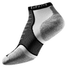 Thorlo Cushioned Heel Micro Mini Running Socks - Black / White