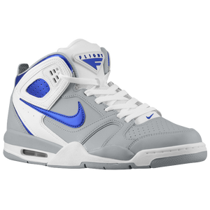 Nike Air Flight Falcon - Men's - Stadium Grey/White/Hyper Blue
