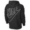 Nike Ace FZ Hoodie Back Exploded Logo - Men's - Black / Red