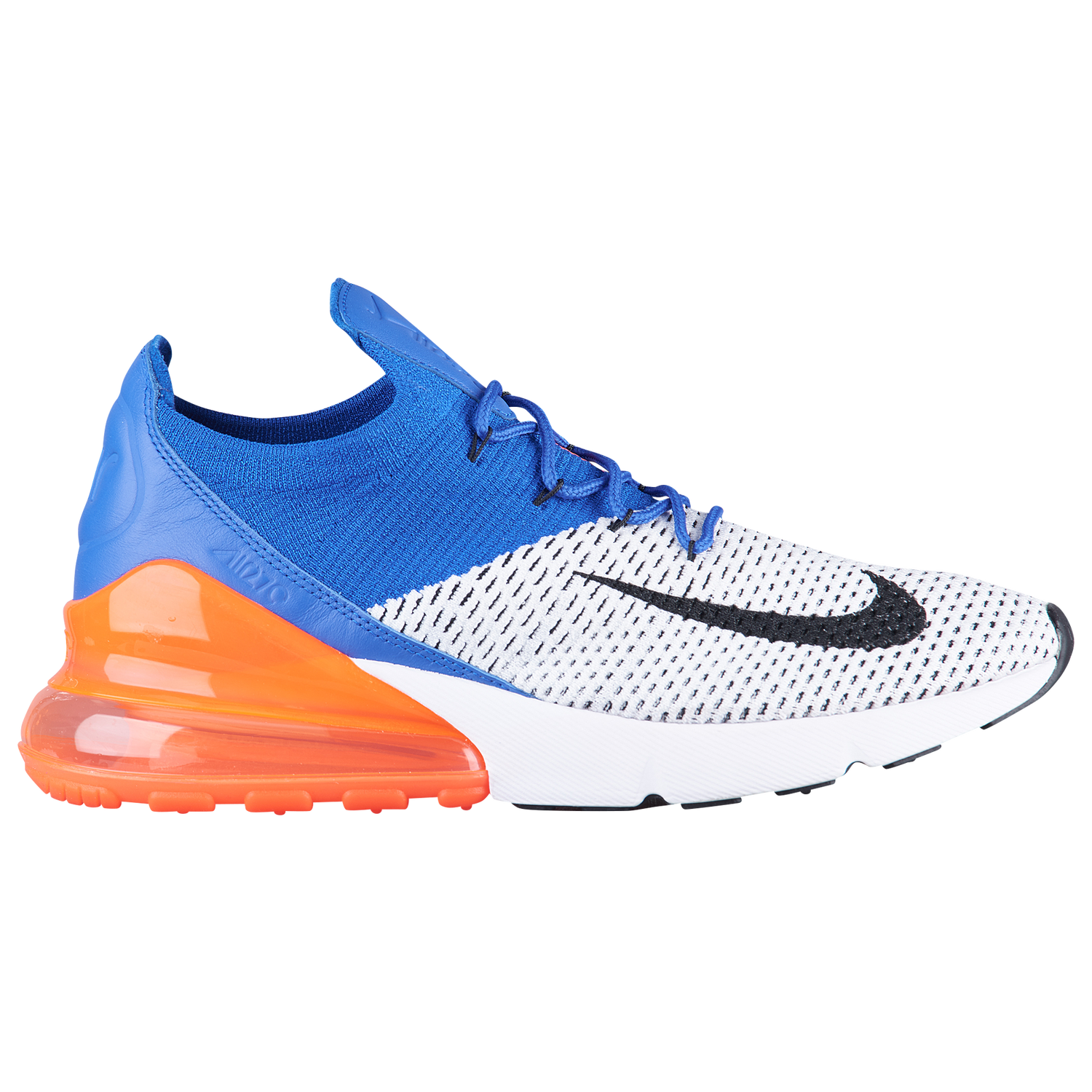Nike Air Max 270 Flyknit - Men's - Casual - Shoes - White/Black ... Nike Air Max 270 Flyknit - Men's