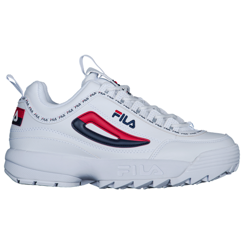 Fila Disruptor II - Boys' Grade School - Casual - Shoes - White/Navy/Red