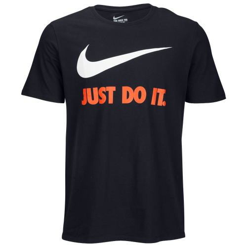 Nike JDI Swoosh T-Shirt - Men's - Casual - Clothing - Dark Obsidian/White