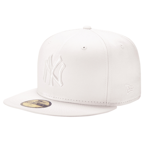 New Era MLB 59Fifty White On White Cap - Men's - Accessories - New York ...