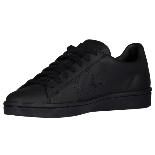 converse pro leather 76 mid black