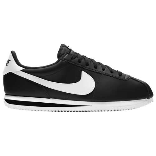 Nike Cortez - Men's - Running - Shoes - Black/Metallic Silver/White