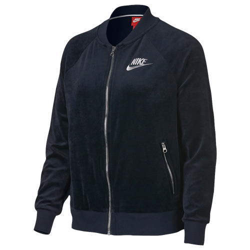 Nike Velour Full Zip Jacket - Women's - Casual - Clothing - Dark ...