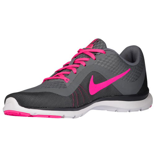 Nike Flex Trainer 6 - Women's - Training - Shoes - Cool Grey/Pink Blast ...