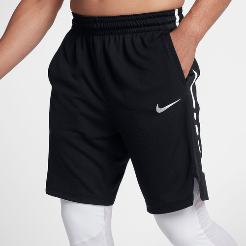 Nike Elite Stripe Shorts - Men's - Basketball - Clothing - Black/White