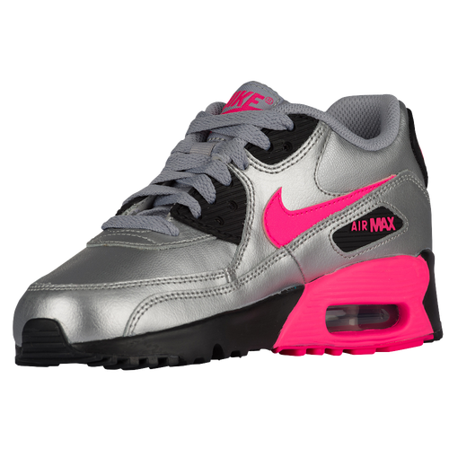 Nike Air Max 90 - Girls' Grade School - Running - Shoes - Metallic ...