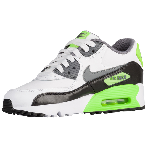 Nike Air Max 90 - Boys' Grade School - Running - Shoes - White/Electric ...