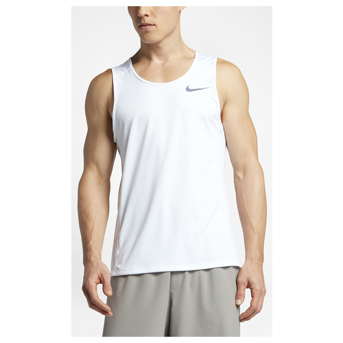Nike Dri-FIT Miler Tank - Men's - Running - Clothing - White/White ...
