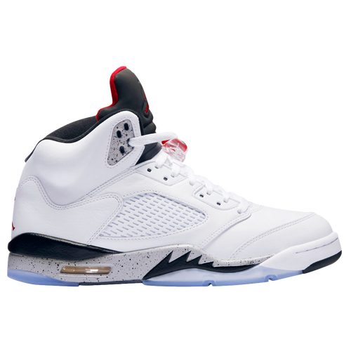 Jordan Retro 5 - Men's - Basketball - Shoes - White/University Red ...