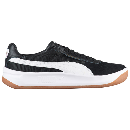 PUMA California Casual - Men's - Casual - Shoes - Black/White/Team Gold