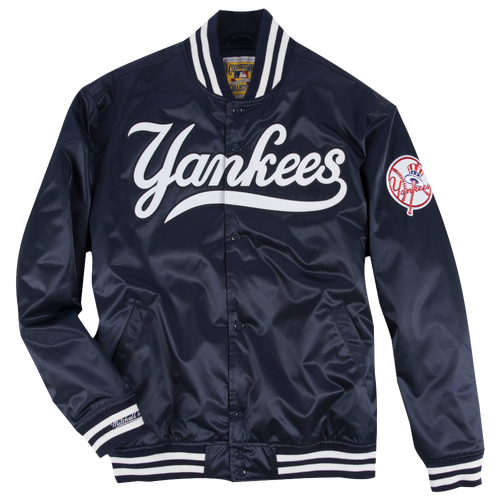 Mitchell & Ness MLB Satin Jacket Men's Clothing New York Yankees