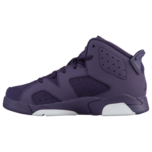 Jordan Retro 6 - Girls' Preschool - Basketball - Shoes - Purple Dynasty ...