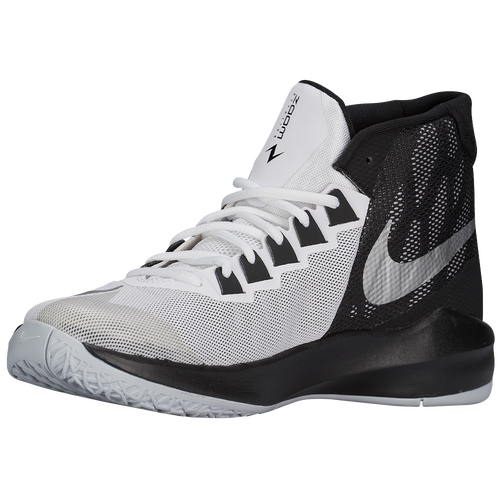 Nike Zoom Devosion - Men's - Basketball - Shoes - White/Metallic Silver ...