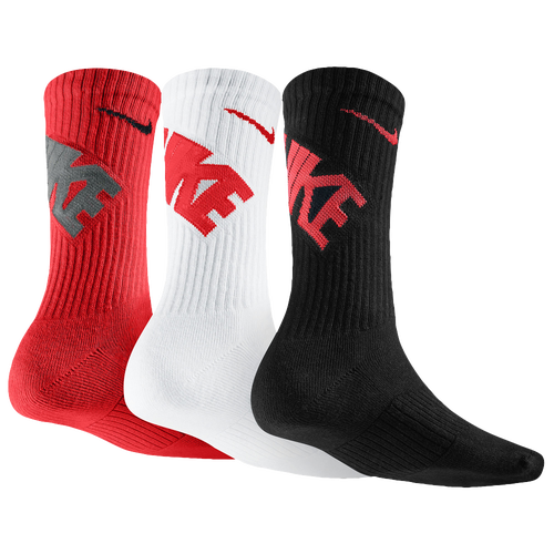 Nike 3 Pack Graphic Cushioned Crew Socks - Boys' Grade School ...