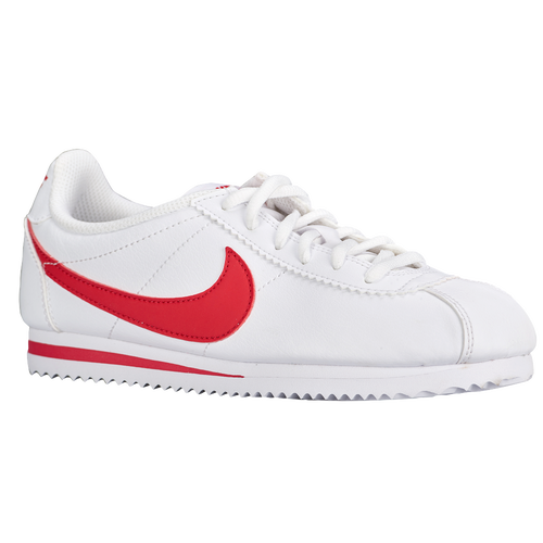 Nike Cortez - Boys' Grade School - Running - Shoes - White/University Red